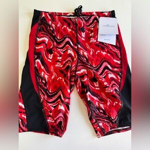 NWT! 🔥Dolfin Men’s Size 30 Reliance  Swim Trunks. Red/White/Black